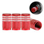 Aluminium Tire Valve Stem Caps (4Pcs) (different colours available) Habicare