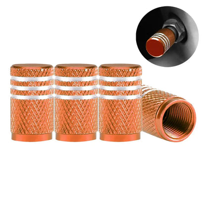 Aluminium Tire Valve Stem Caps (4Pcs) (different colours available) Habicare