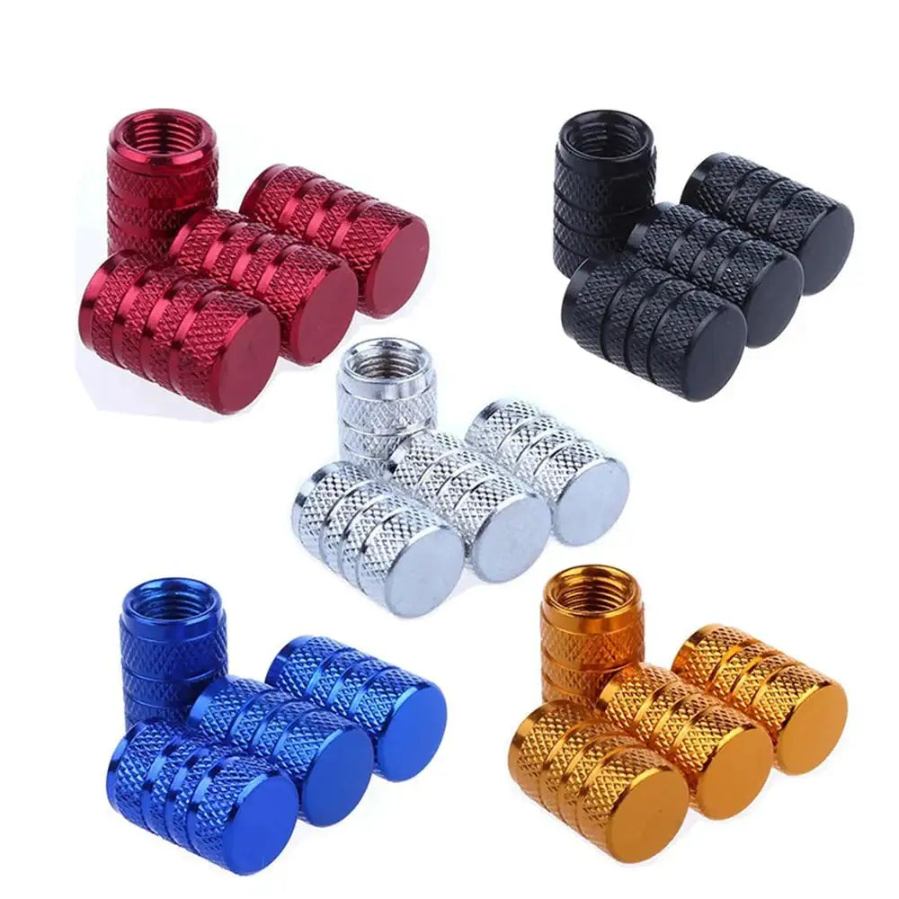 Aluminium Tire Valve Stem Caps (4Pcs) (different colours available) Habicare