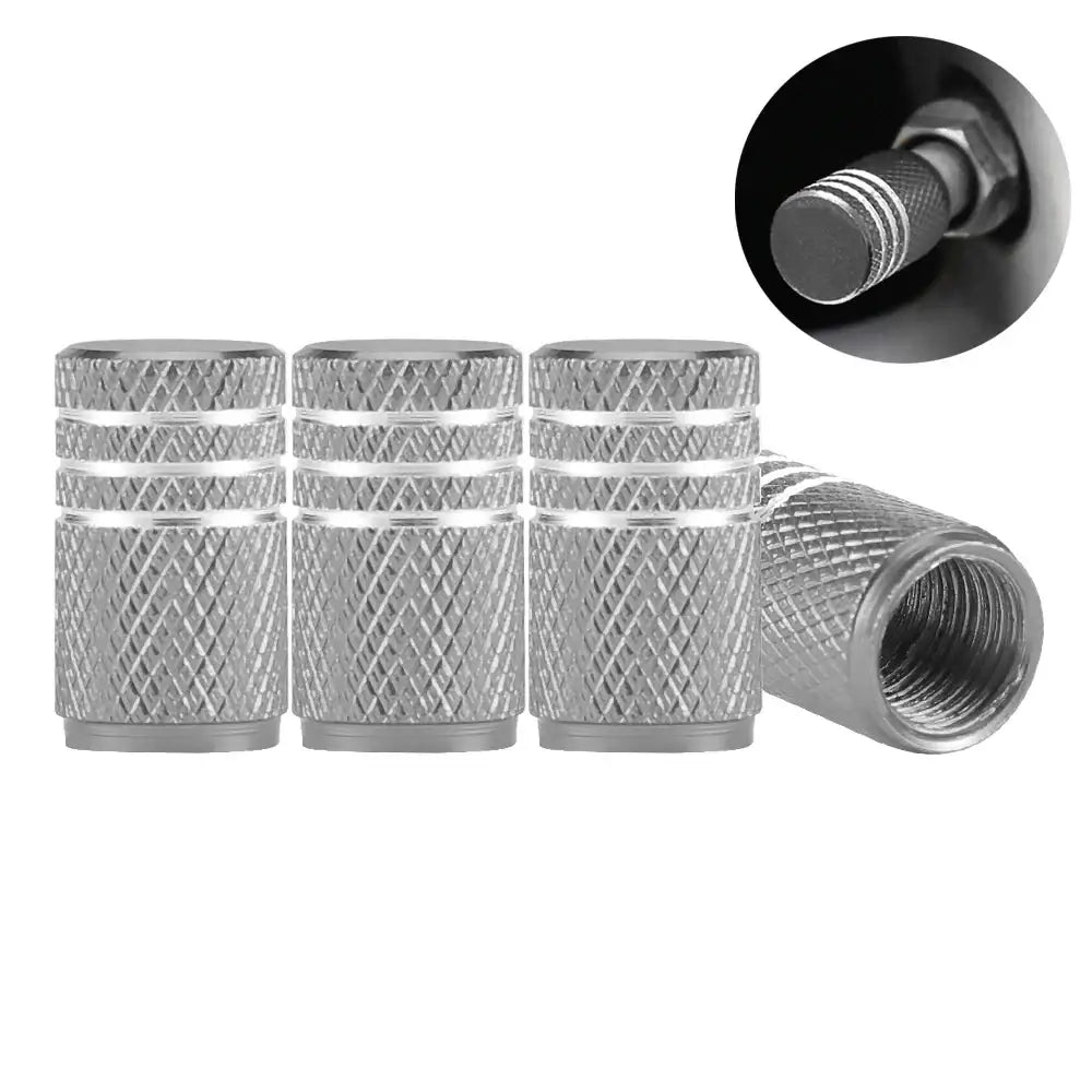 Aluminium Tire Valve Stem Caps (4Pcs) (different colours available) Habicare