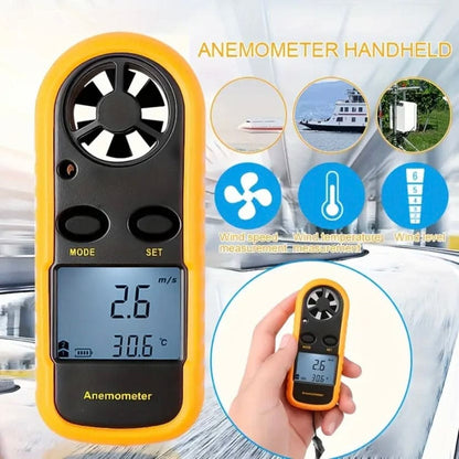 Anemometer - Wind Speed & Air Temperature Meter - ShopHub