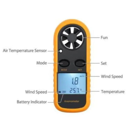 Anemometer - Wind Speed & Air Temperature Meter - ShopHub