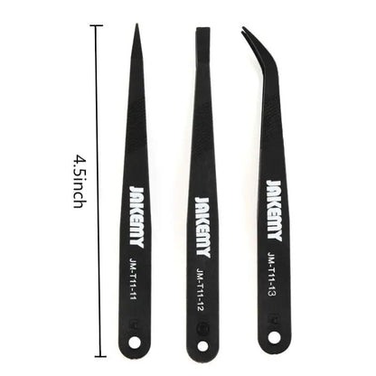 Anti-static Carbon Fiber Tweezers (3 piece) That Watch Shop