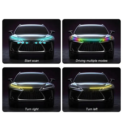 APP-Controlled LED Car Hood Light Strip (12V) Habicare