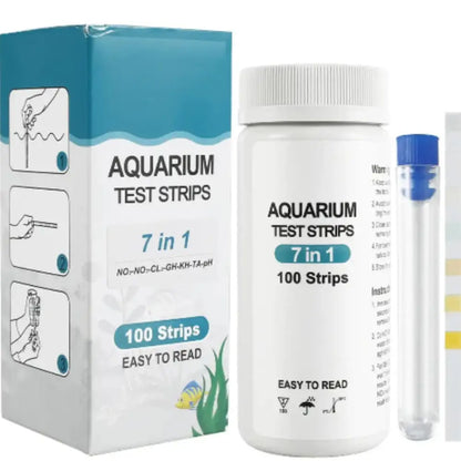 Aquarium Test Strips (5,6 or 7 Parameters) (100 x Strips) Habicare