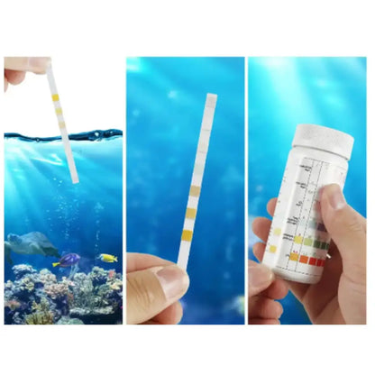 Aquarium Test Strips (5,6 or 7 Parameters) (100 x Strips) Habicare