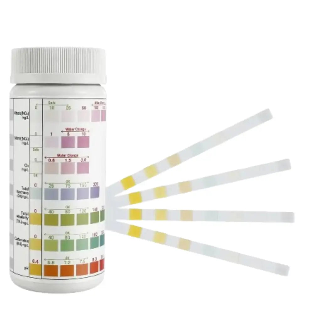 Aquarium Test Strips (5,6 or 7 Parameters) (100 x Strips) Habicare