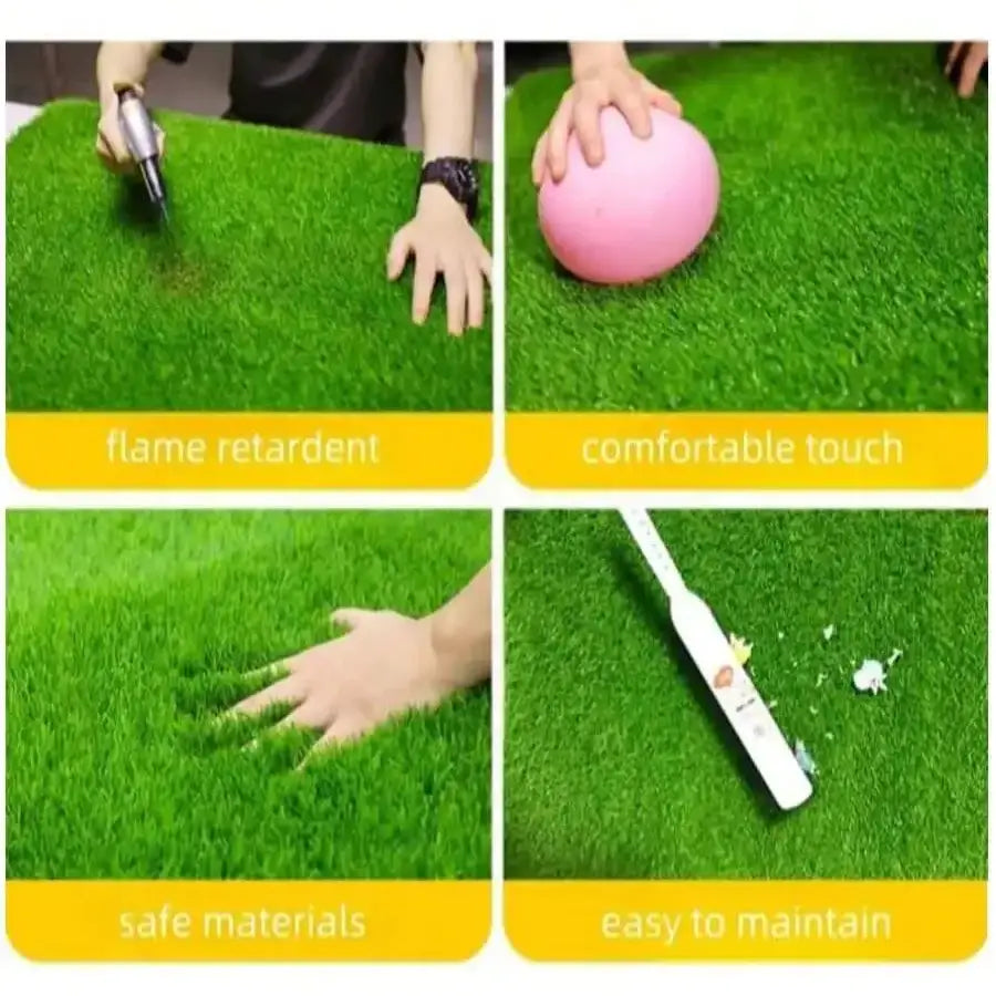 Artificial Indoor & Outdoor Synthetic Grass Mat (1–5m) Habicare