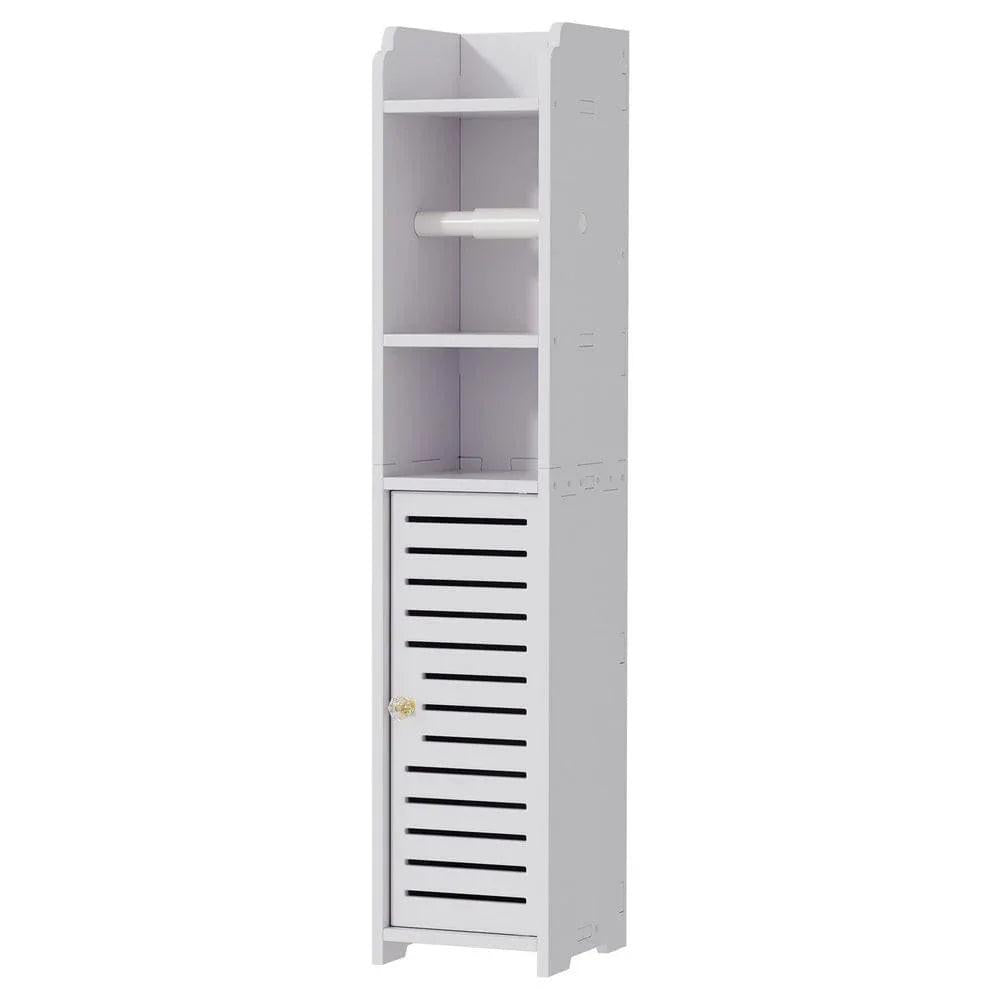 Artiss Bathroom Cabinet Toilet Roll Holder Tissue Organizer 3 Tier Floor Cabinet.