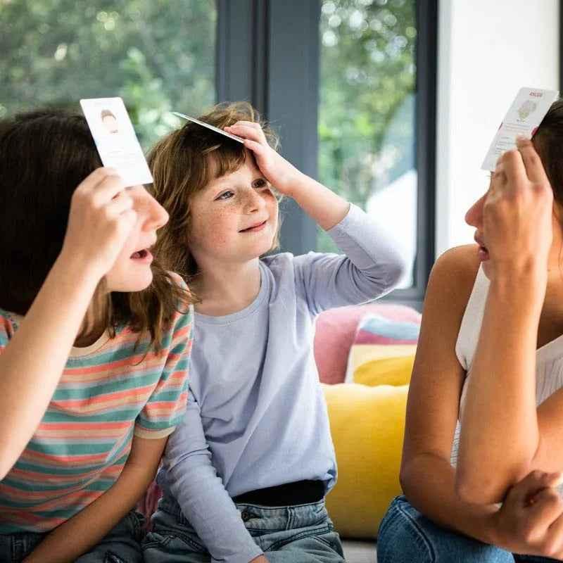 Emotional Warriors card set for kids age 3+ by Awesome Inc NZ, featuring colorful cards for fun and educational emotional learning.