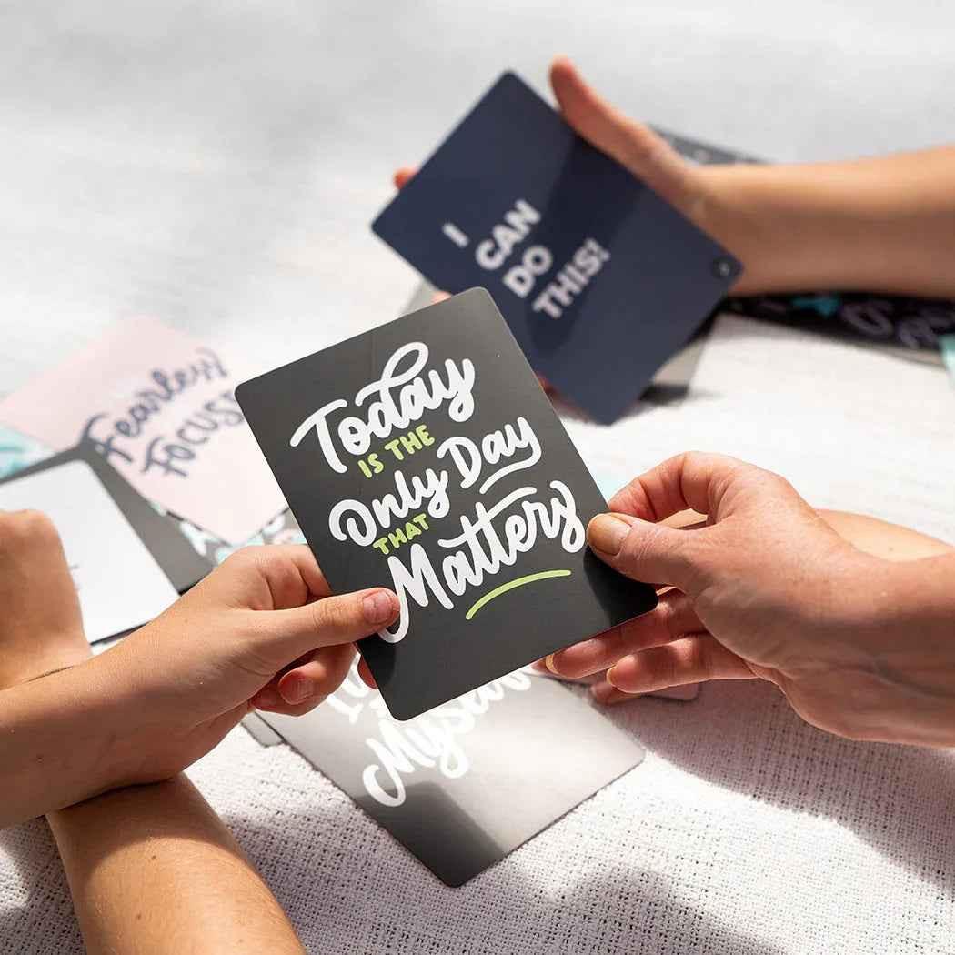 Positive affirmation cards for kids by Awesome Inc NZ, inspiring card set for children ages 6 and up.