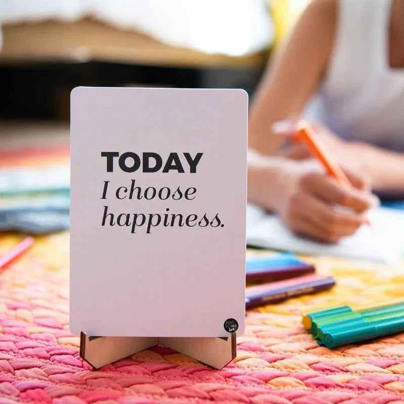 Positive affirmation cards for kids by Awesome Inc NZ, inspiring card set for children ages 6 and up, featuring colorful, uplifting messages.