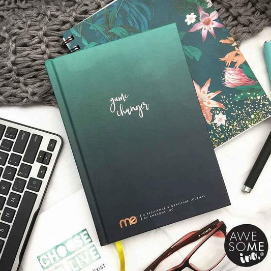 Resilient Gratitude Journal by Awesome Inc NZ, featuring a sleek cover for positive reflections and gratitude journaling.