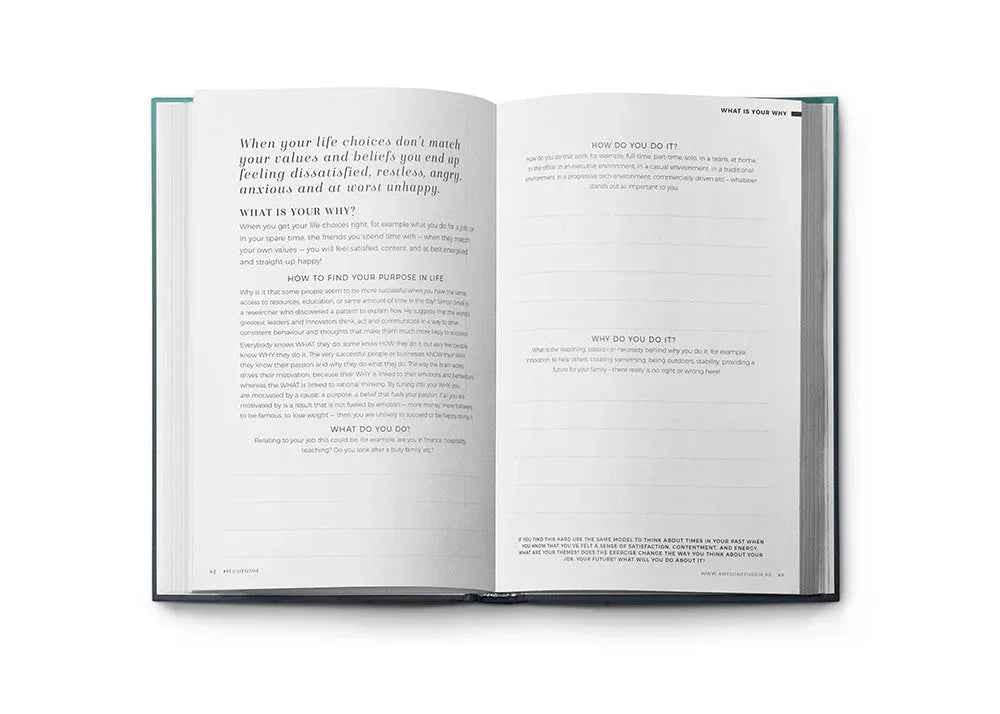 Resilient Gratitude Journal by Awesome Inc NZ featuring positive reflection prompts and durable cover for daily journaling.