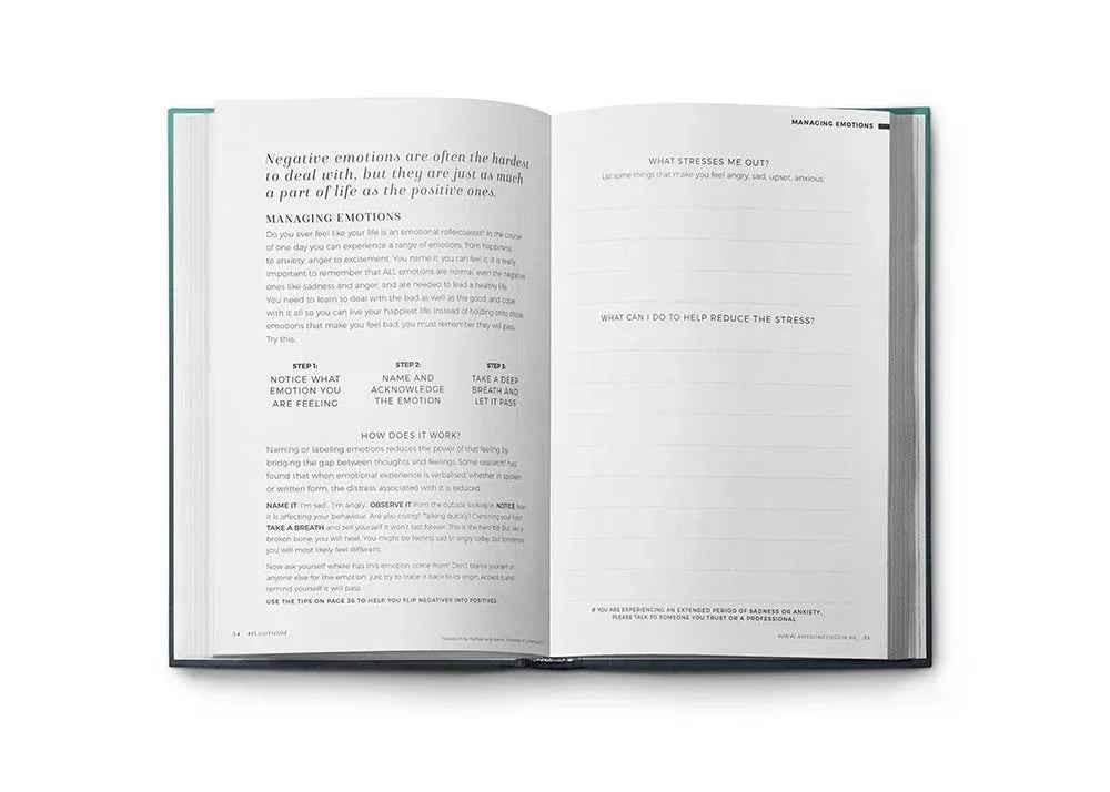 Resilient Gratitude Journal by Awesome Inc NZ featuring a positive reflection design, ideal for daily gratitude and mindfulness.