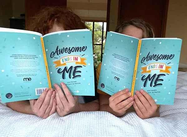 Resilient ME Kids Gratitude Journal by Awesome Inc NZ for children aged 5-12, featuring colorful cover and gratitude prompts.