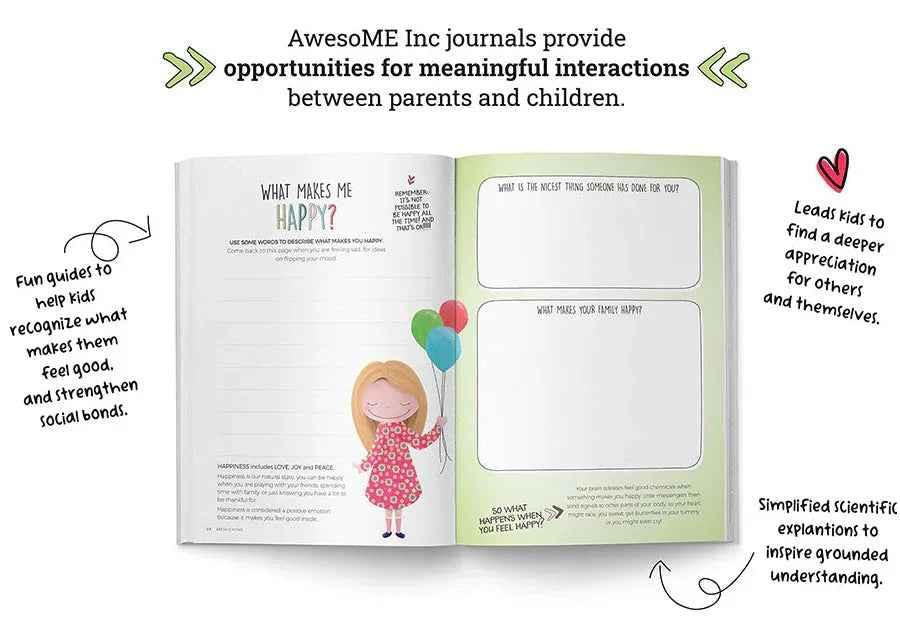 Resilient ME Gratitude Journal for Kids by Awesome Inc NZ, designed for children ages 5-12 to promote gratitude and resilience.