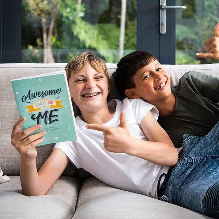 Resilient ME Gratitude Journal for Kids by Awesome Inc NZ, designed for children ages 5-12, with colorful cover and uplifting design.