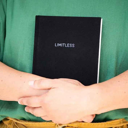 Natural linen I Am... Mindset Journal for Teenagers by Awesome Inc NZ, featuring positive affirmations and space for gratitude.
