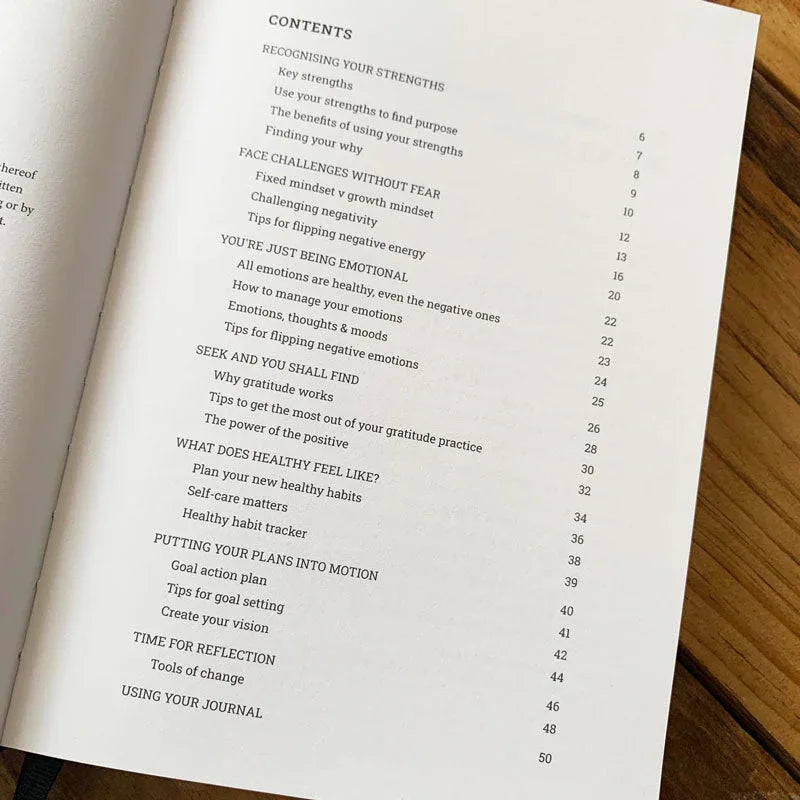 Natural linen gratitude journal for teenagers, titled "I Am... Mindset Journal for Teenagers" by Awesome Inc NZ, featuring inspirational design.