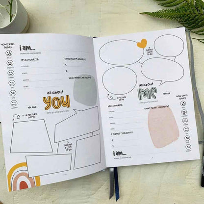 Ocean yellow You + ME Connection gratitude journal by Awesome Inc NZ, featuring a spiral-bound design and inspiring cover art.