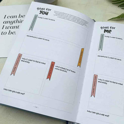Ocean yellow You + ME Connection Gratitude Journals by Awesome Inc NZ, 8+ set with inspiring cover design.