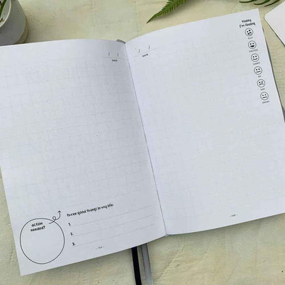 Ocean yellow You + ME Connection Gratitude Journals by Awesome Inc NZ, featuring 8+ inspirational pages for mindfulness and reflection.