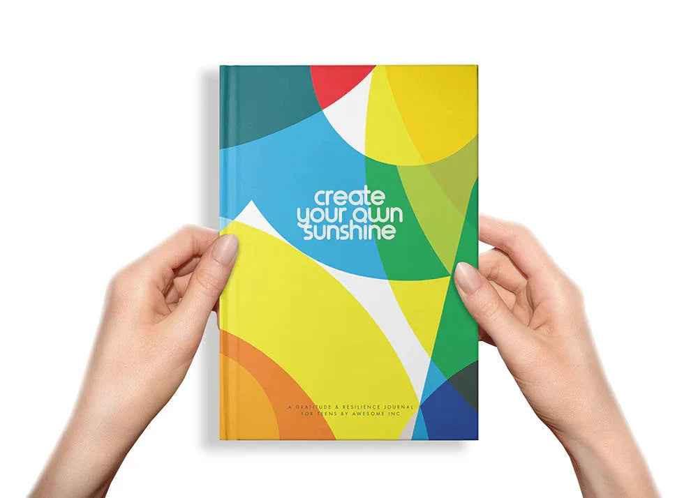 Resilient ME Gratitude Journal for Teens by Awesome Inc NZ, featuring a colorful cover with inspiring design for ages 12-18.