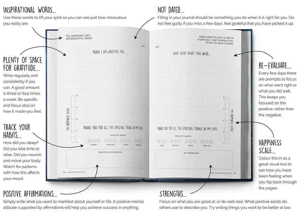 Resilient ME Gratitude Journal for Teens by Awesome Inc NZ, featuring vibrant cover design, suitable for ages 12-18.