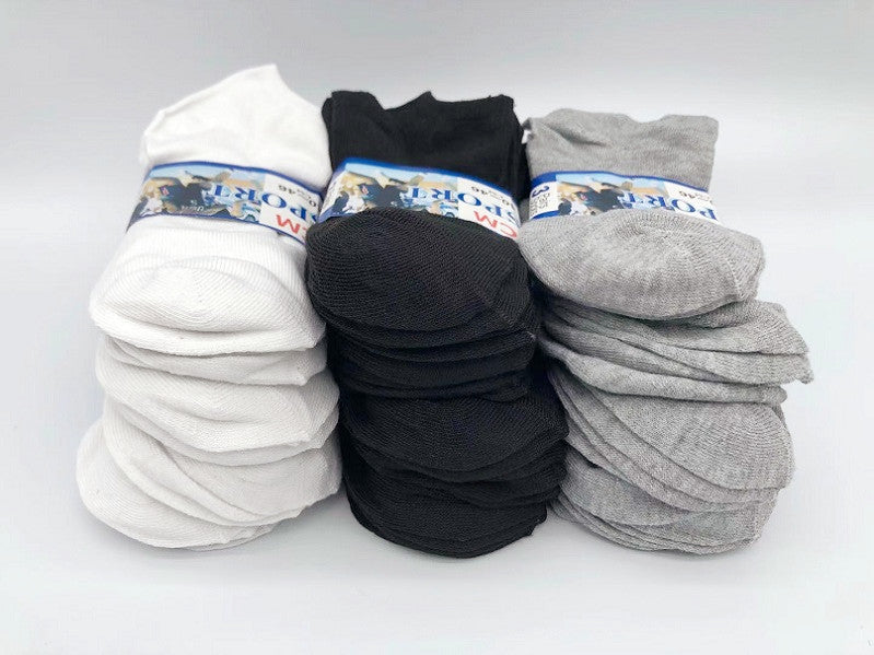 (36 Pairs) MIX colour Thin Ankle Socks  M7-11/ W9-13 dealonline.co.nz