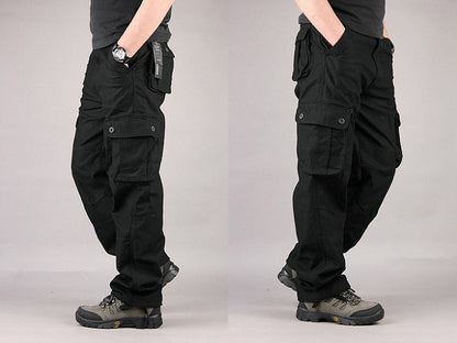 Cargo Pants Outdoor Solid Color Trousers Hiking Work Pants dealonline.co.nz