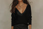 Casual Womens Knit Top and Skirt Set