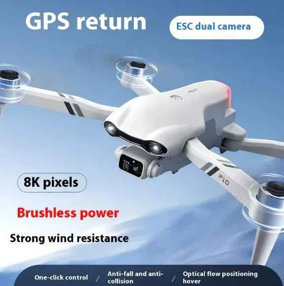 F10 Folding GPS Drone - 4K HD Camera with Dual Positioning & Smart Flight Modes | Portable Quadcopter