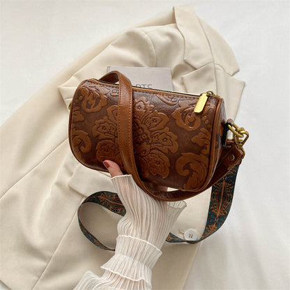 Chinese Style Embossed Crossbody Women Bag