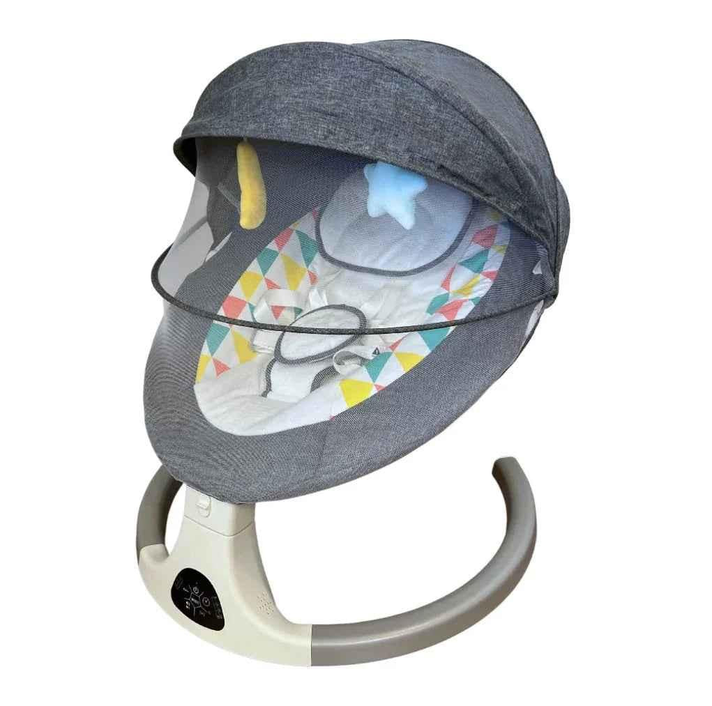 Baby Way NZ 2-in-1 electric baby rocker swing, bouncer, and dining seat with food tray and remote control.