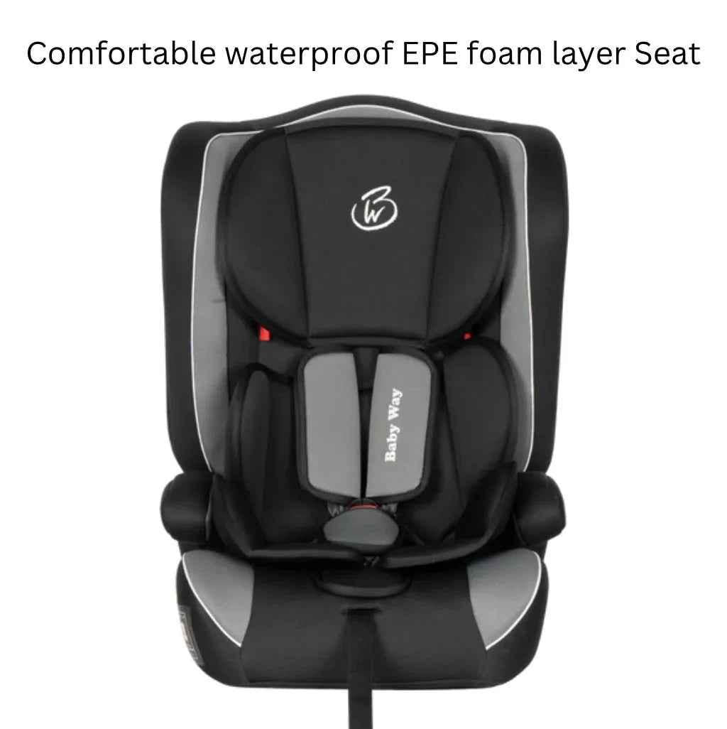 Baby Way NZ ComFit portable and convertible booster car seat for babies and toddlers, shown in a neutral setting.