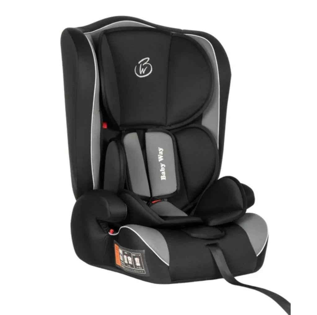 Baby Way NZ ComFit portable and convertible booster car seat for babies and toddlers, featuring adjustable straps and cushioned design.