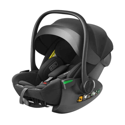 Baby Way NZ Crown i-Size reclining capsule car seat with 360 rotating ISOFIX base in black for infants and toddlers.