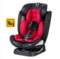 Red GrowSwitch iSize convertible car seat for babies and toddlers, suitable for ages 0-12 years, by Baby Way NZ.