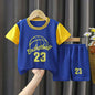 Baby Way NZ kids' sportswear matching set with black basketball and netball tops for toddlers, size 2, athletic and playful style.