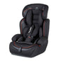 Black Baby Way NZ The Racer car seat booster with adjustable headrest, designed for comfortable and secure child seating.