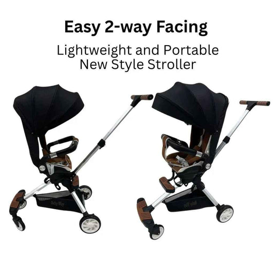 Baby Way NZ Urban Rider 2-Way Stroller in compact, convertible design with adjustable seat and sturdy frame for versatile use.