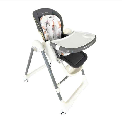 Jupiter Beige Baby Way NZ 2-in-1 high chair and swing for infants, featuring a sturdy frame and comfortable seating.