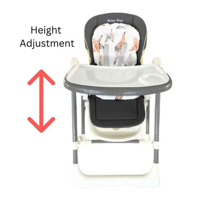 Preorder Jupiter Grey 2-in-1 Baby High Chair and Swing by Baby Way NZ, showing the versatile high chair with swing features in grey