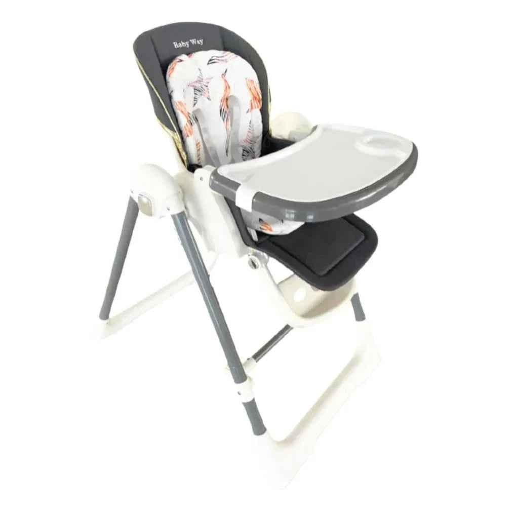 Jupiter Grey 2-in-1 Baby High Chair and Swing by Baby Way NZ, featuring a sleek design for infants and toddlers.