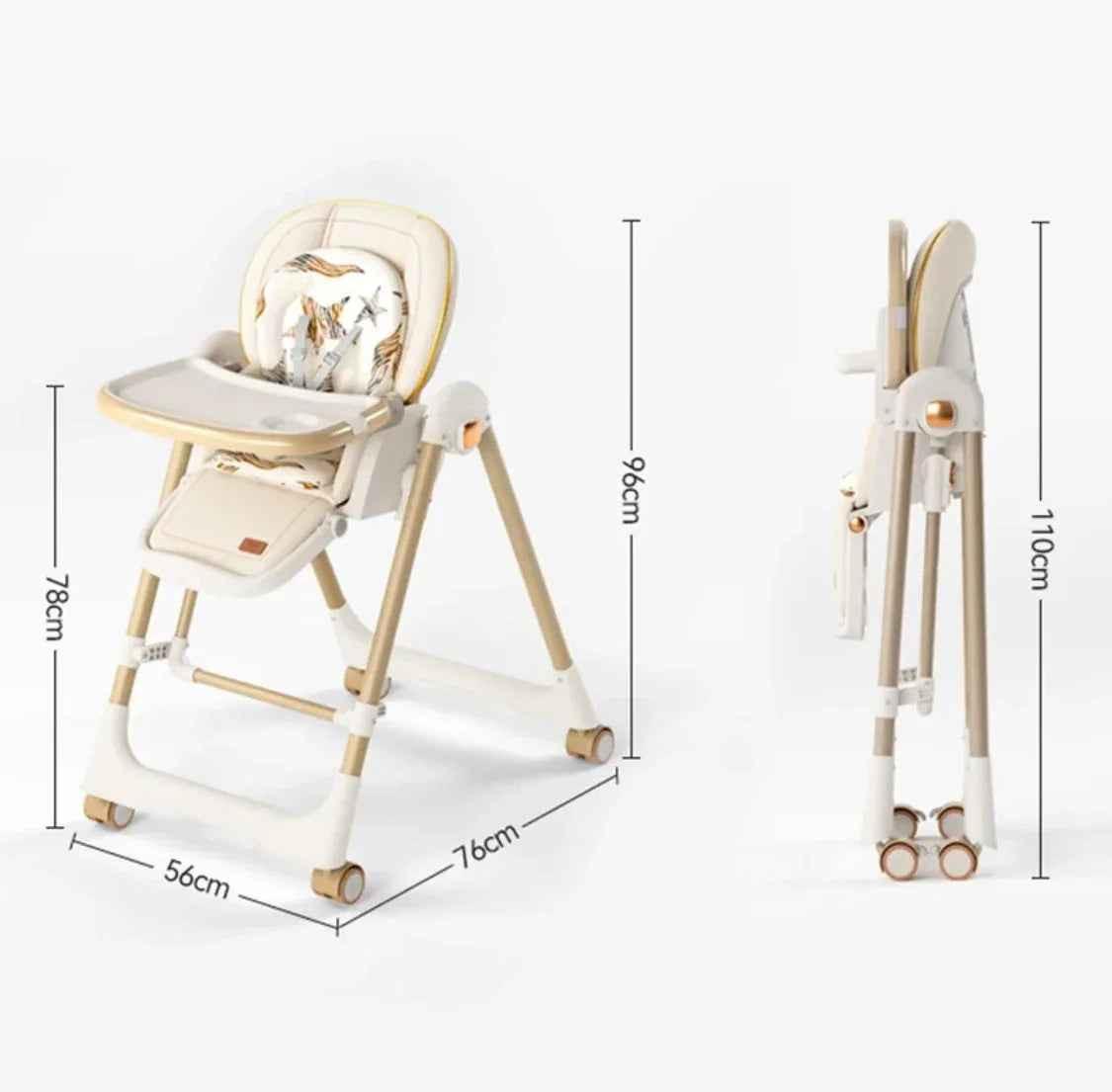 Preorder Jupiter Grey 2-in-1 Baby High Chair and Swing by Baby Way NZ, featuring a versatile design for feeding and relaxing.