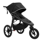 Baby Jogger Summit X3 jogging stroller in sleek midnight black with adjustable handlebar and all-terrain wheels.