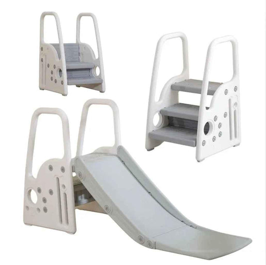 Baby Way NZ multifunctional 3-in-1 slide, chair, and step stool for toddlers, indoor play set with colorful, safe design.