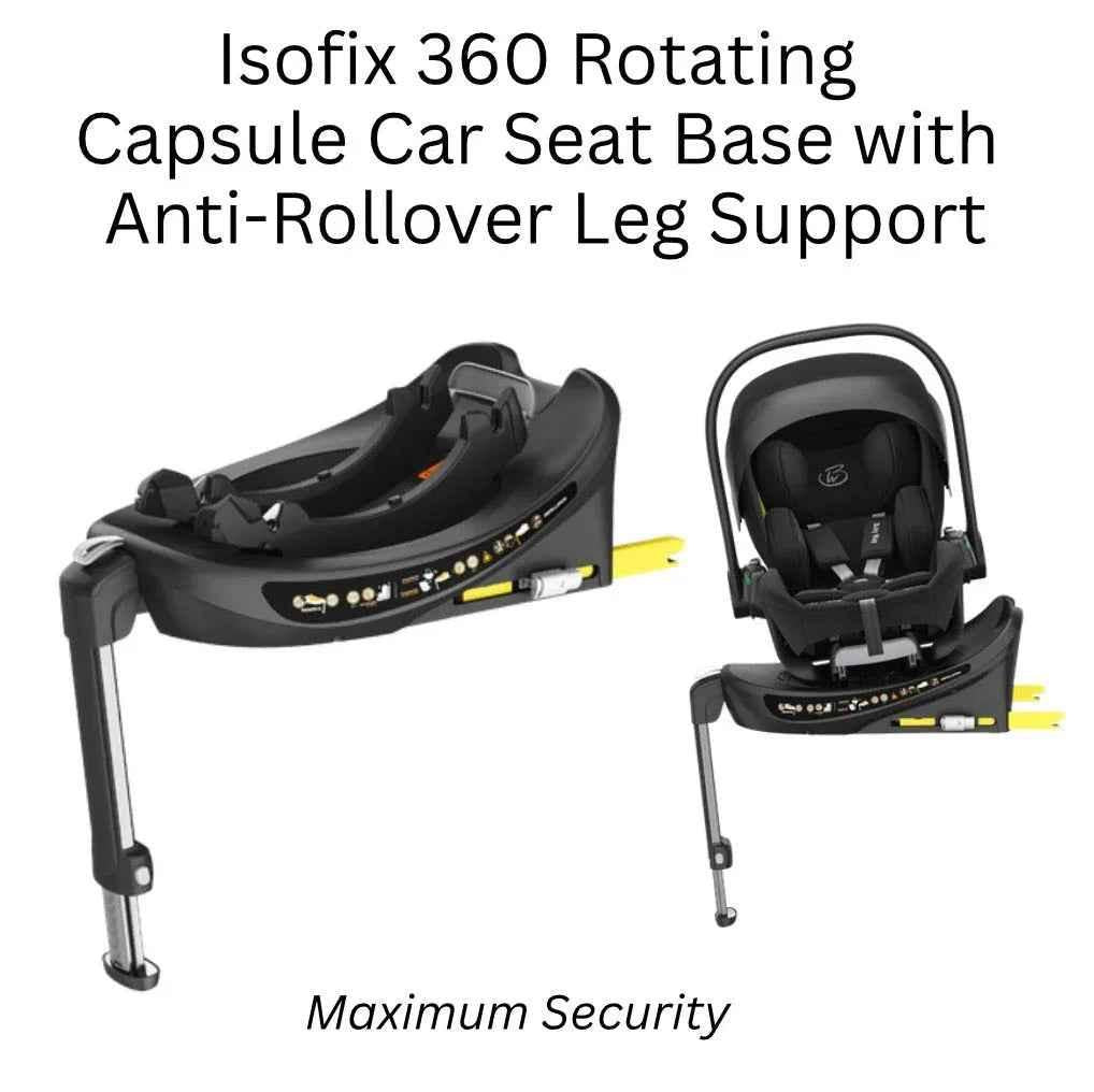 Baby Way NZ Crown Y Luxury Travel System with reversible stroller, reclining i-Size capsule, and rotating ISOFIX base.
