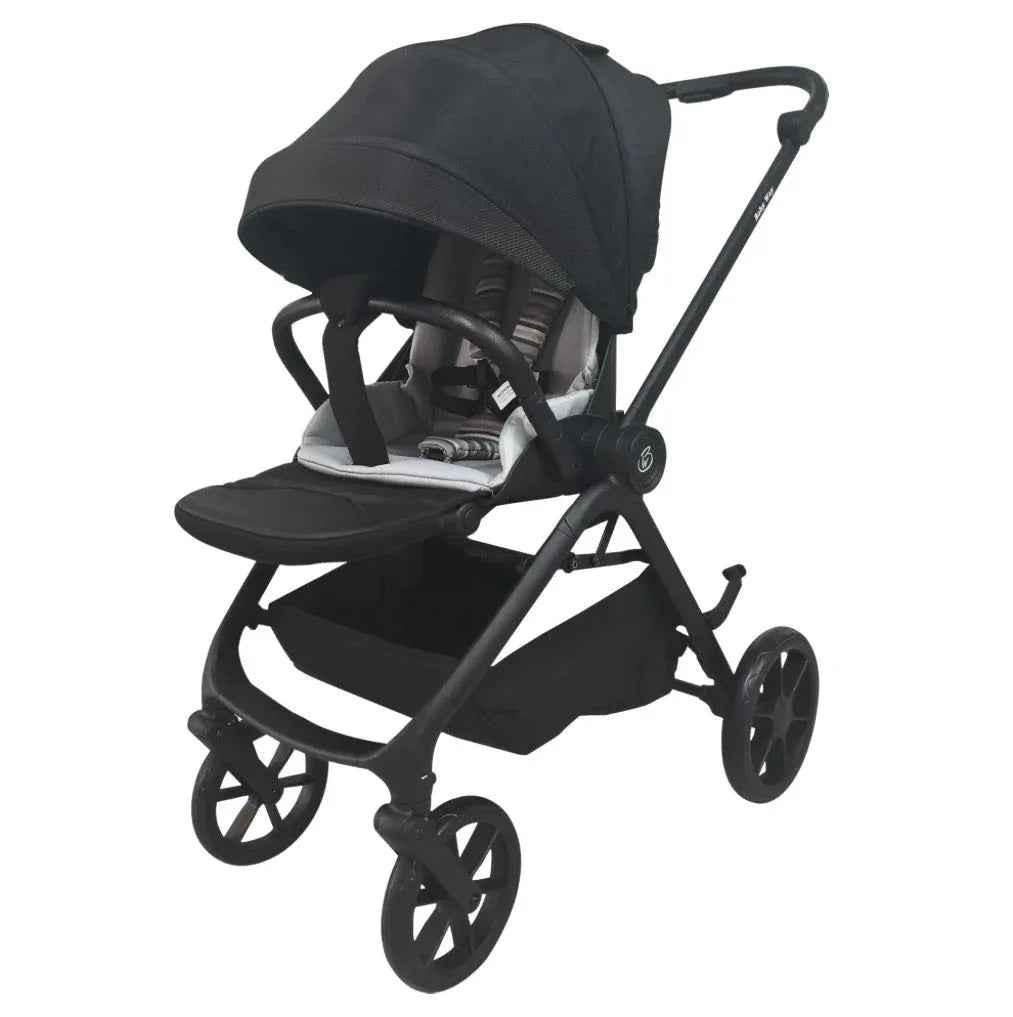 Baby Way NZ Crown Y Luxury Travel System with reversible stroller, reclining i-Size capsule, and rotating ISOFIX base.